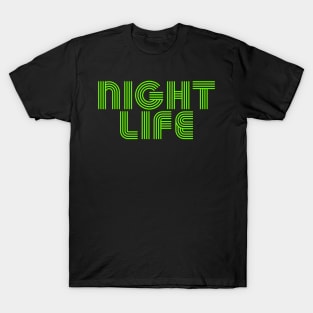 NIGHT LIFE - Lime Green T-Shirt